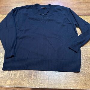 Lane‎ Bryant v neck sweater black sz 22/24 women’s